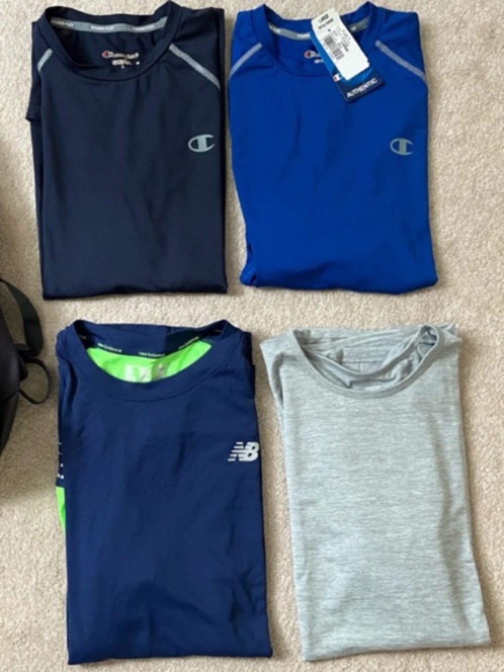 Champion PowerFlex Vapor and New Balance Athletic Performance Tops Bundle